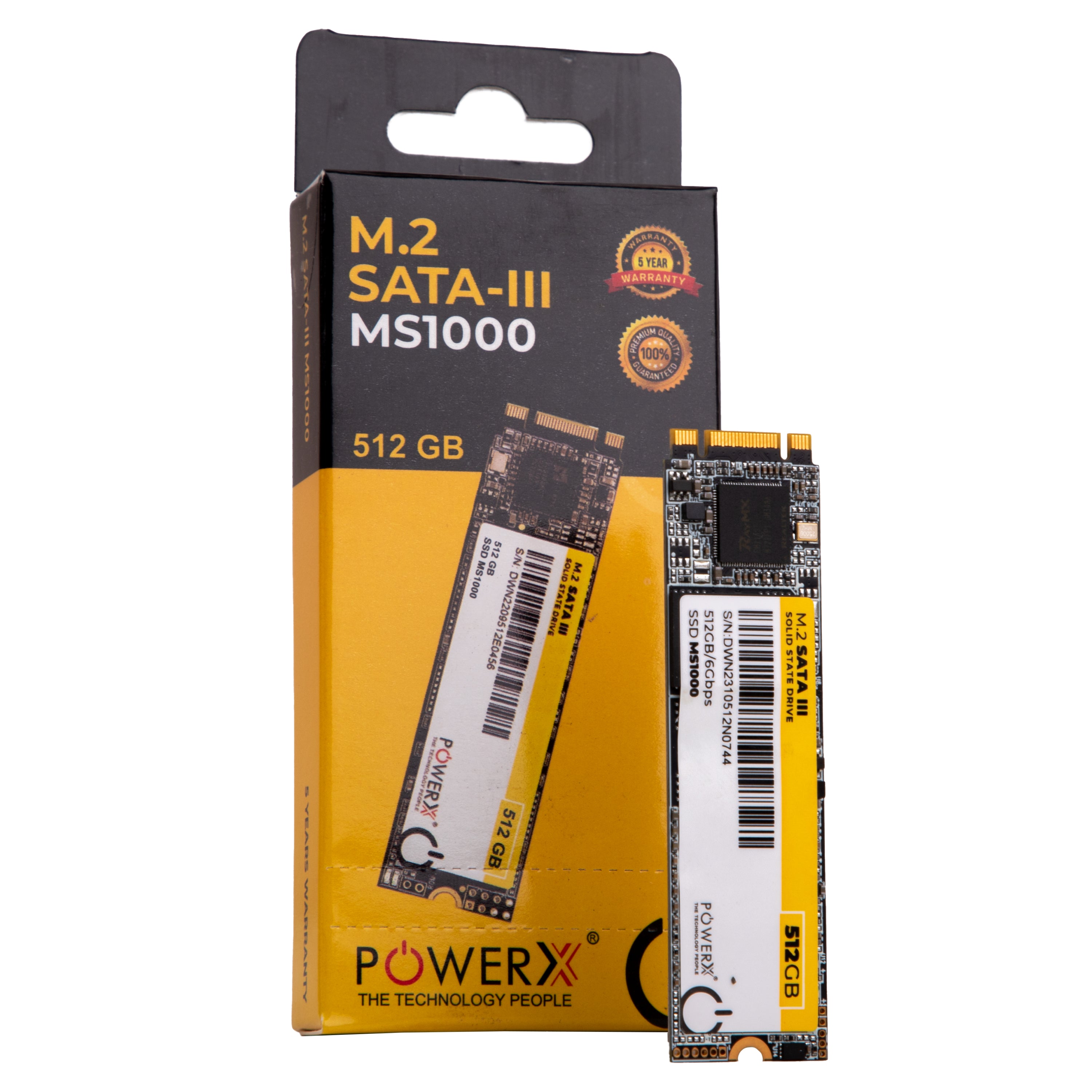 M.2. NGFF 512 GB SSD - PowerX