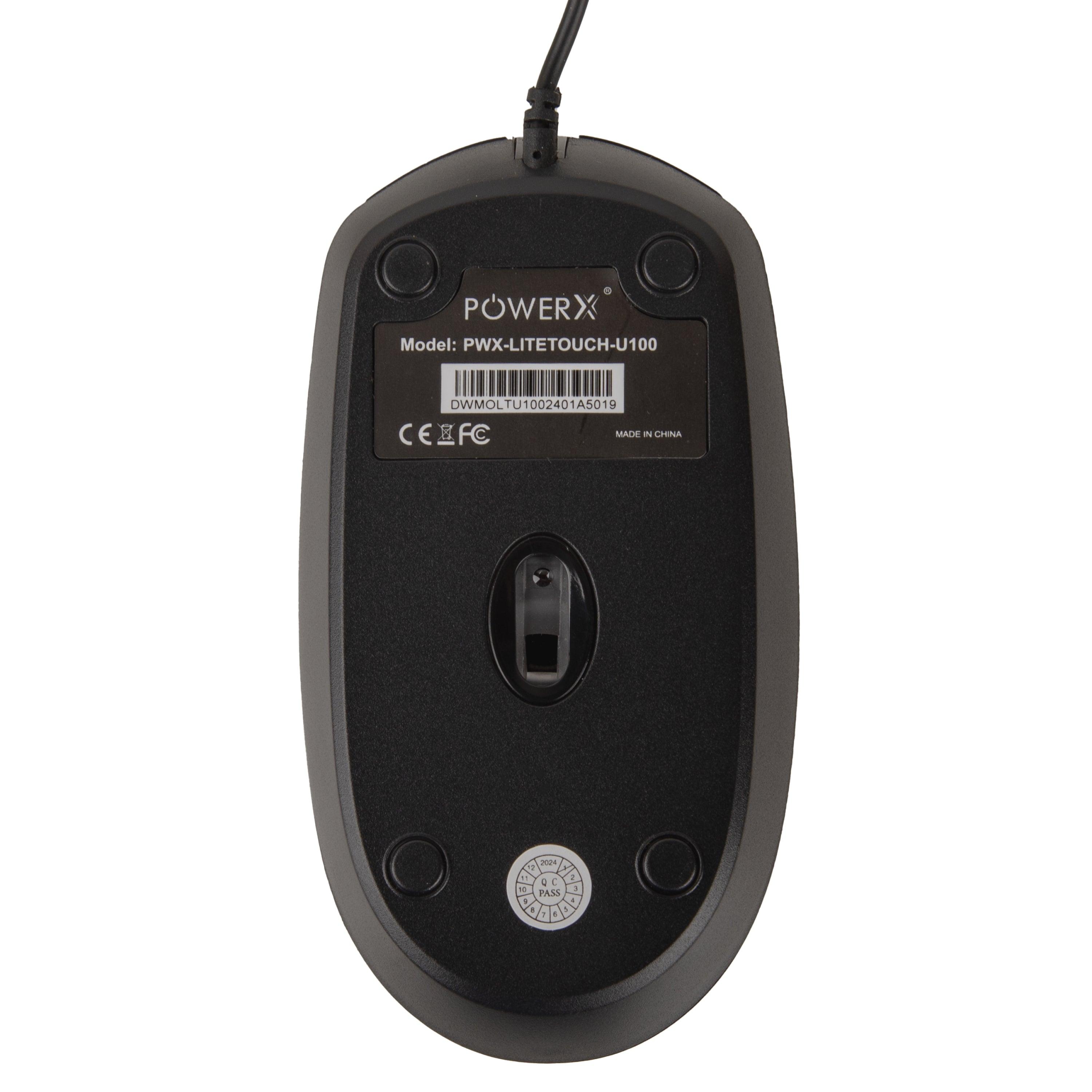 LITETOUCH - U100 WIRED MOUSE - PowerX - The Technology People