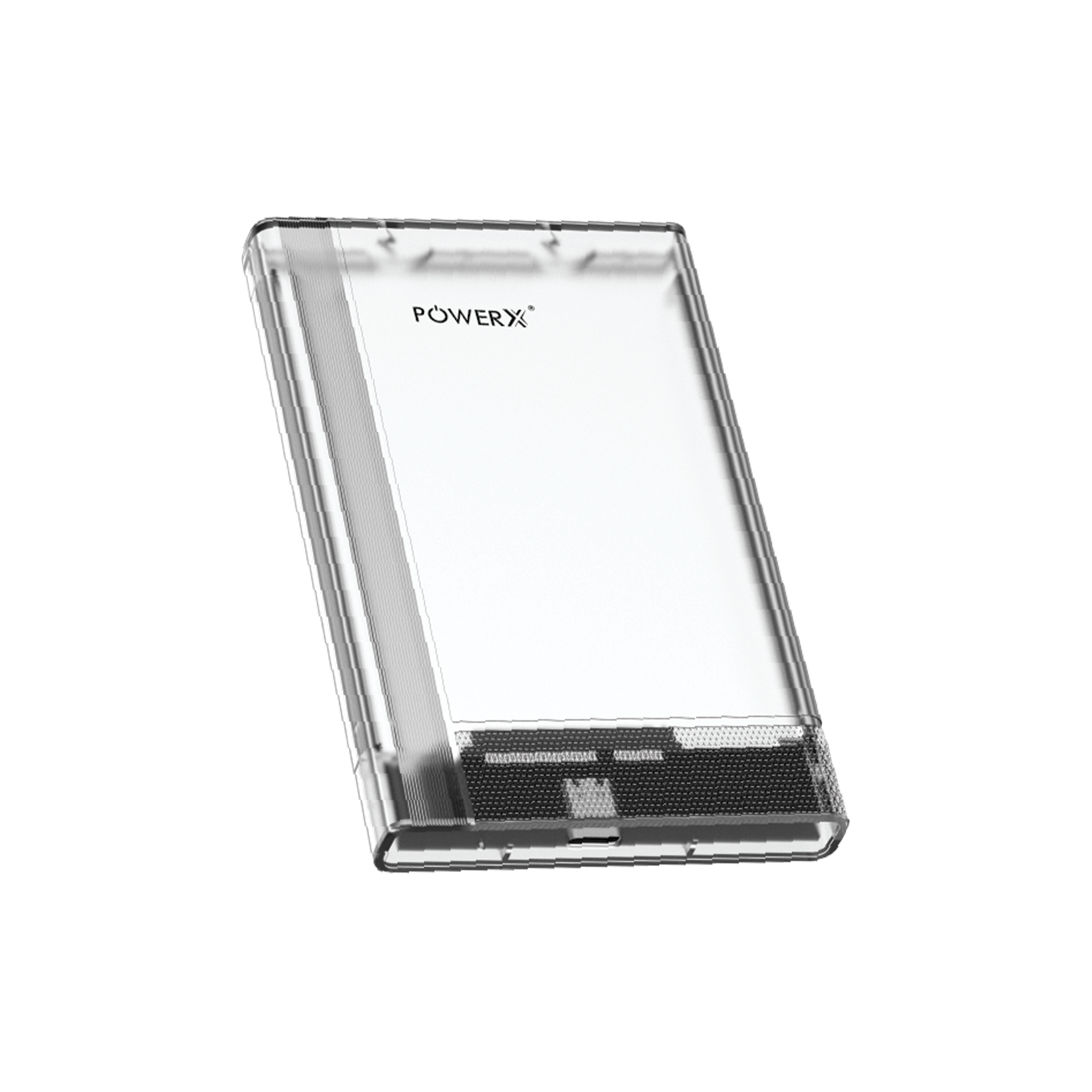 TRANSPARENT 2.5" USB 3.1 to SATA ENCLOSURE - PowerX - The Technology People