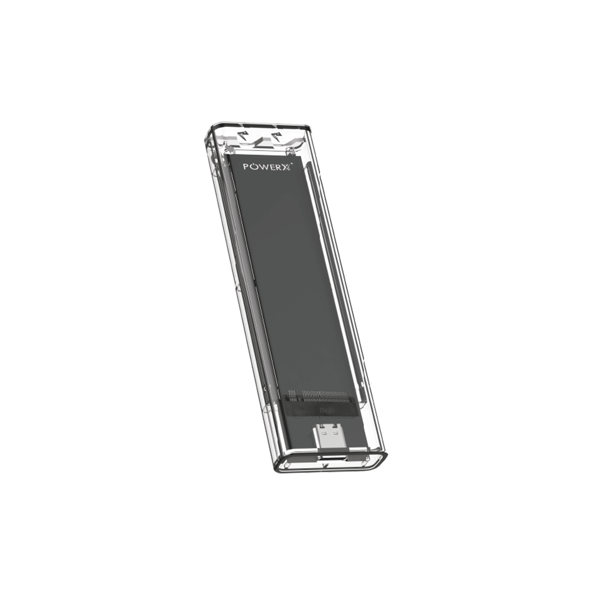 TRANSPARENT USB 3.1 to NVMe & NGFF SSD ENCLOSURE - PowerX - The Technology People