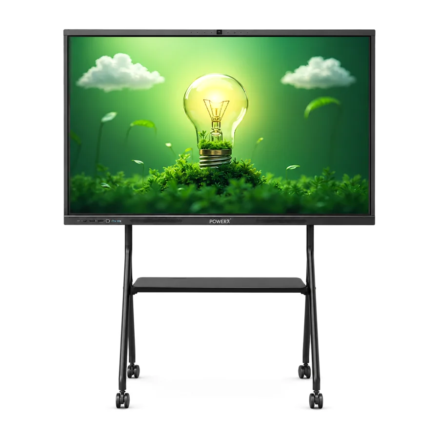 POWERX interactive flat panel display — 4K touchscreen for classrooms and boardrooms