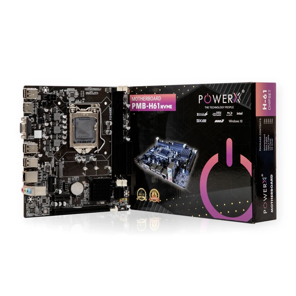 POWERX H61 DDR3 NVMe Motherboard