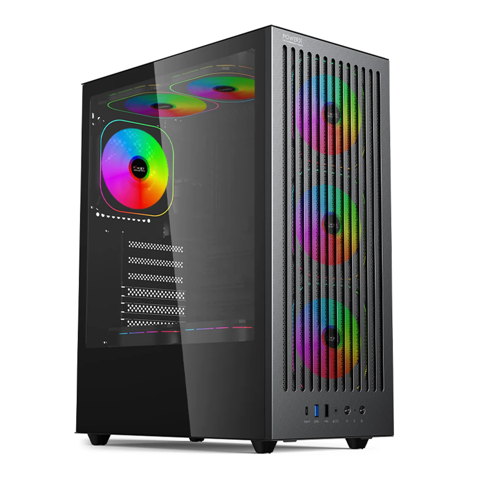 POWERX U910 ULTRA CABINET BLACK WITHOUT SMPS